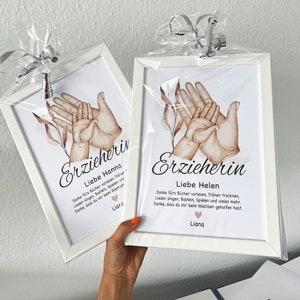 Gift for kindergarten teacher, childminder, farewell gift for kindergarten teacher, farewell teacher, personalized gifts for kindergarten teachers