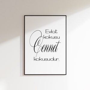 Deko Evlat kokusu cennet kokusudur - Wandschmuck-Shop