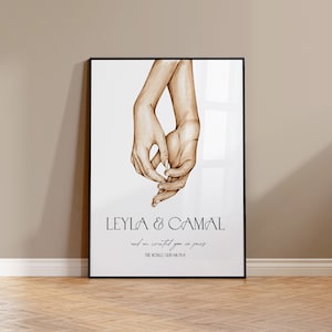 Regalo para boda islámica, creado en pares, decoración de pared islámica, idea de regalo islámico, regalo de boda, Nisan hediyesi