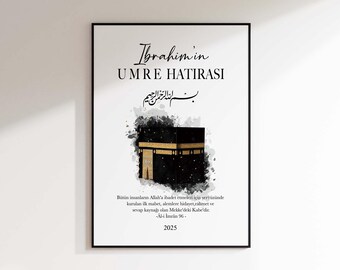 Umrah & hajj gifts, umre hatirasi, umre hediyesi, mekke, kaabe poster, kabe poster islamic, umre mübarek ,umrah Mubarak