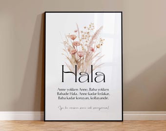 Hala sevgisi | Bayram gift | Turkish gift for aunt | Bayram hediyesi | Ramadan gift | Birthday gift for aunt, halaya hediye