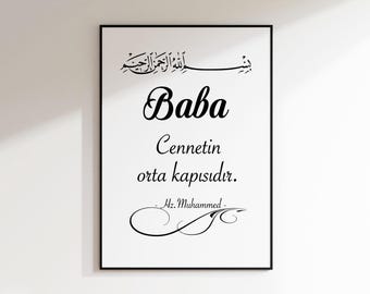 Babaya hediye | babaya hediye | anneler günü hediyesi | dogum günü hediyesi | gift Turkish, Father's Day | Gift dad | Turkish posters