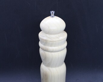 Large hand turned pepper/spice grinder made from Tulip Wood