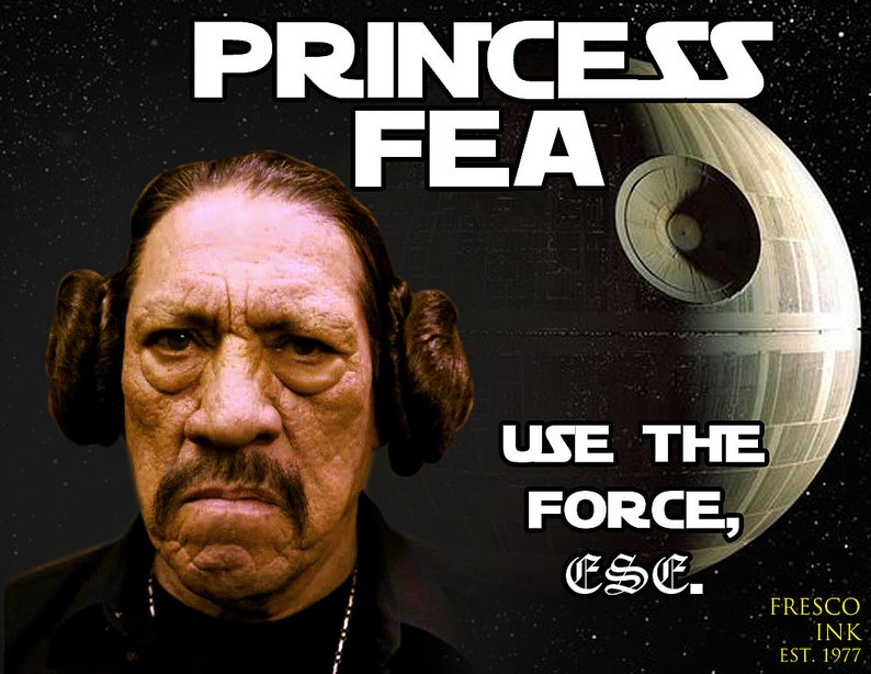 Black Star Wars Princess Fea Danny Trejo Machete Shirt S 2xl Etsy