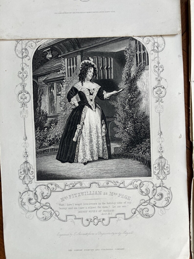 Antique Shakespeare Plays Prints | 1800s | 21 Prints | Victorian ...