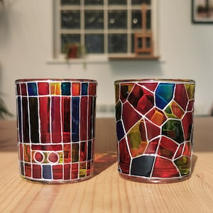 Handmade Stained Glass Style Tealight Holders image 8