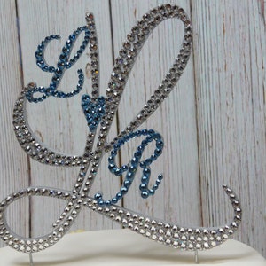 Monogram Cake Topper, Wedding Cake Topper, Initial Cake Topper  ANY LETTER A B C D E F G H I J K L M N O P Q R S T U V W X Y Z