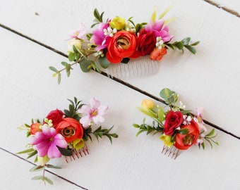 Custom hair comb hair pins hair clip hair slide bridal headpiece bespoke hair accessories floral hair piece