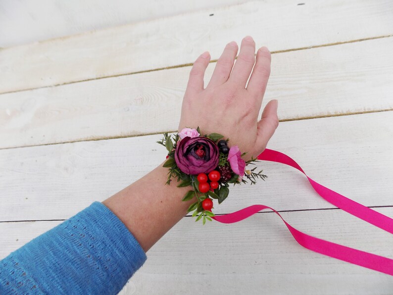 wedding wrist corsage