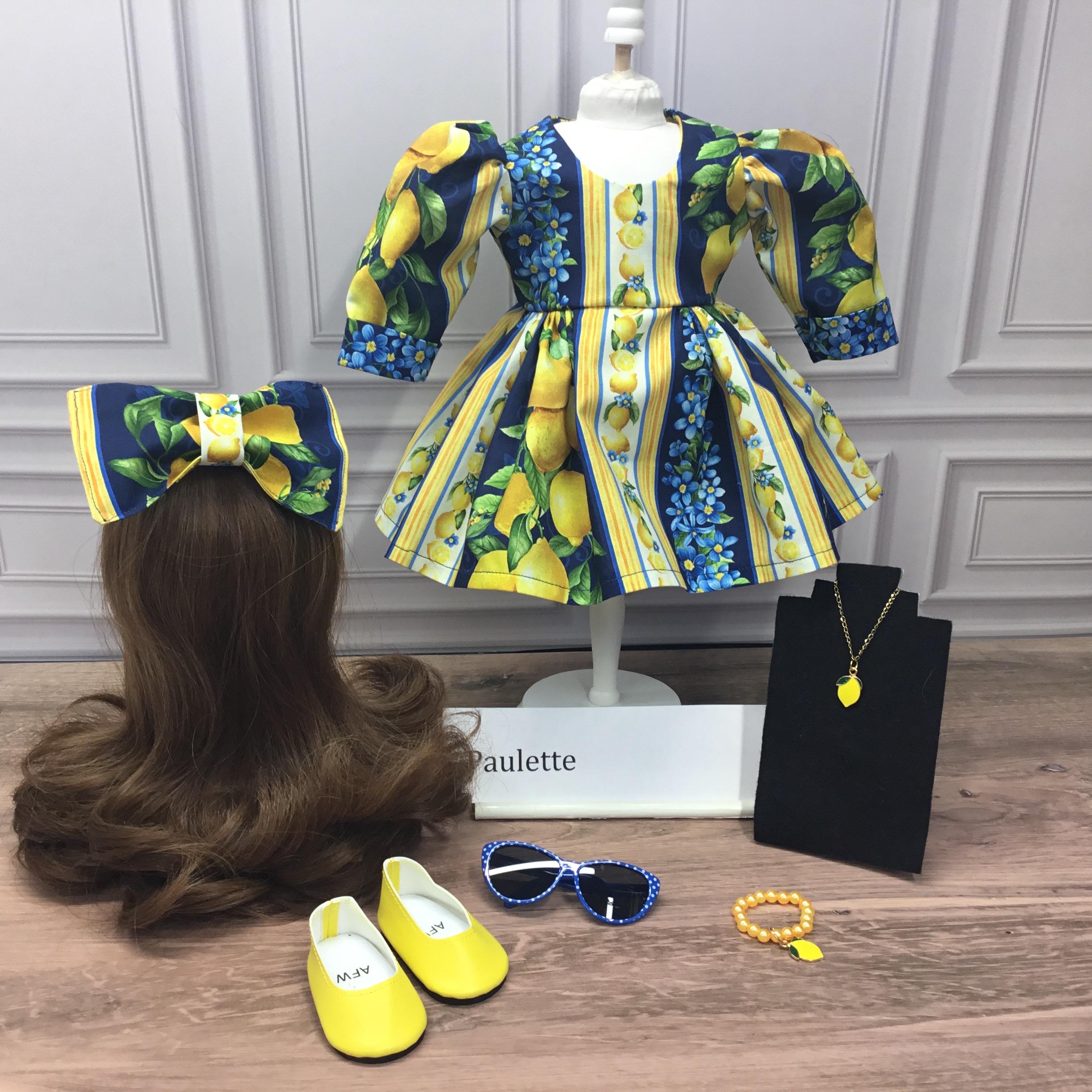 blue and yellow lemon dress Amaya Blue Yellow Lemon Strapless Maxi Dress – Chic Couture Online main image 0