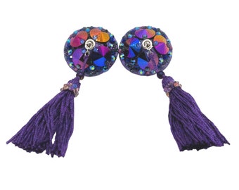 Burlesque Pasties for Small Nipples with Tassels and Spinners