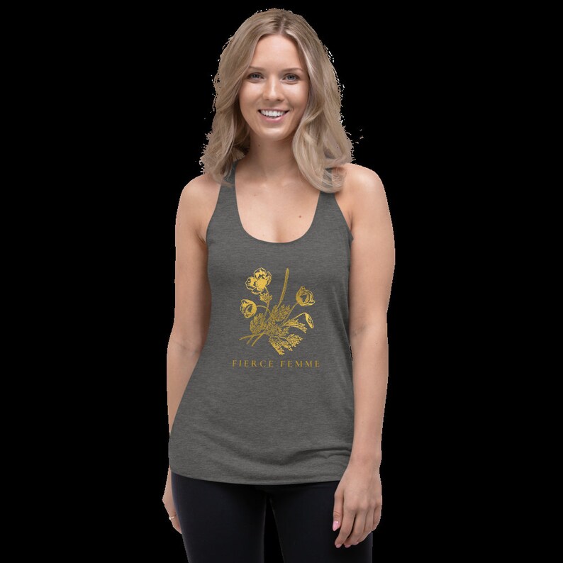 Unisex Racerback Tank Fierce Femme S-2XL