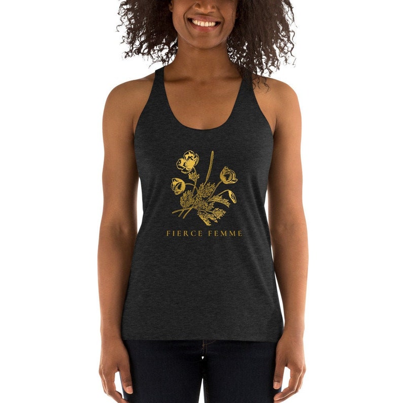 Unisex Racerback Tank Fierce Femme S-2XL