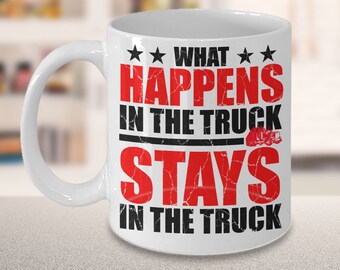 Trucker Coffee Mug/Funny Trucker Mug/Truck Driver Gift/Big Rig/Peterbilt/Kenworth/Mack/Gifts for Truckers