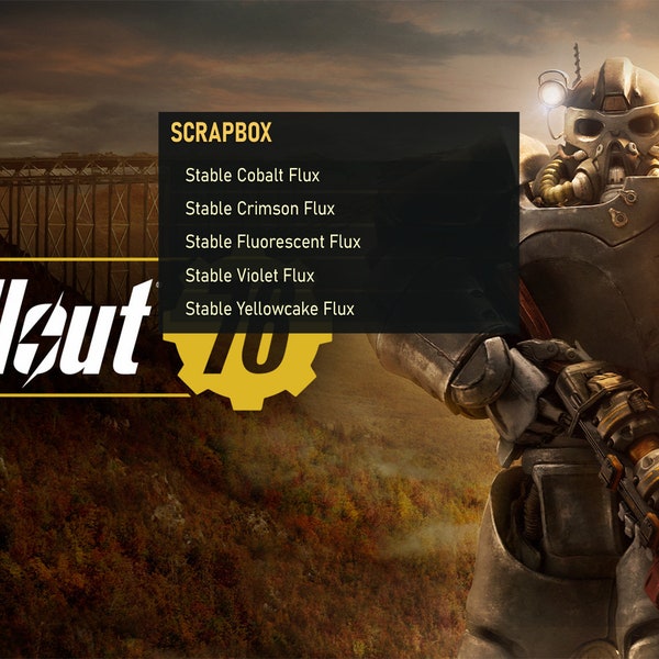 Fallout 76 Fluorescent Flux Etsy