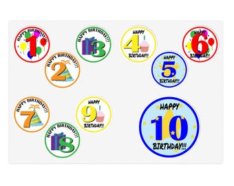 Happy Birthday - Sticker Sheets