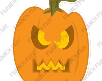 Naklejka dyniowa, zabawne i przytulne jesienne naklejki na Halloween, straszne naklejki | Pumpkin Patch | Naklejka jesienna | naklejka na laptopa | naklejki jesienne