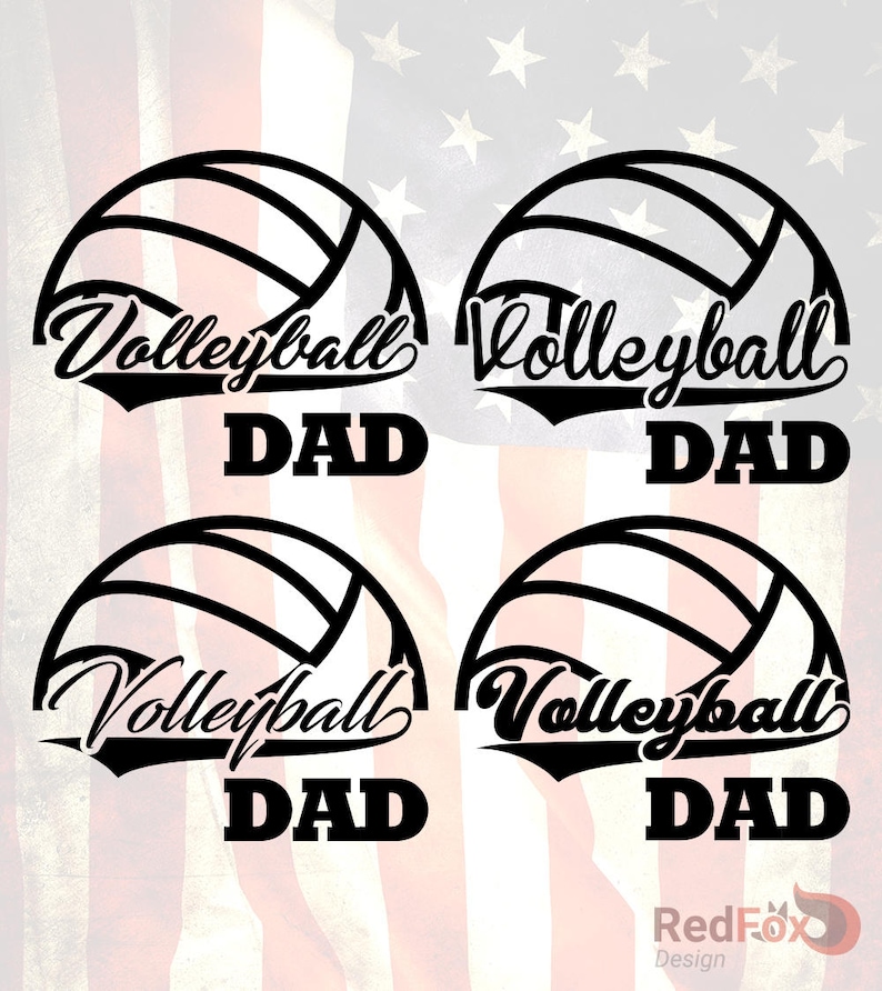 Download Volleyball Dad Father's Day SVG Cut File DXF Png | Etsy