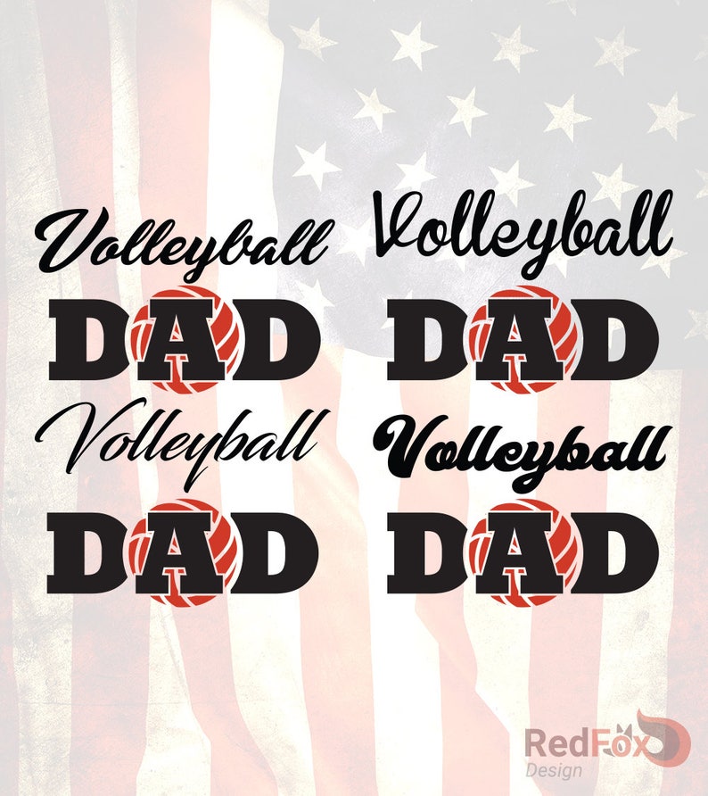 Download Volleyball Dad Father's Day SVG Cut File DXF Png | Etsy