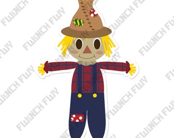 Scarecrow, Cozy Fall Stickers, spooky stickers, halloween sticker, Pumpkin Patch, Classroom Decor, laptop sticker, pumpkin spice