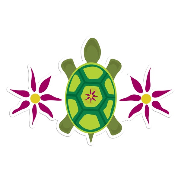 Whimsical Cute Turtle Sticker - Great for Kids' Crafts and Gift Wrapping, cute animal stickers