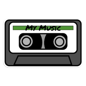 Music Lover Gift - Walkman Cassette Player Sticker - Nostalgic 80s Vinyl Decal, cassette tape gift for him