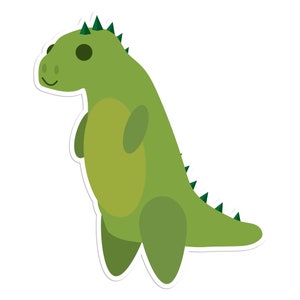 Dinos - Rex Sticker - Vinyl Sticker For Laptops, Cars, Water Bottles - High Quality, Durable