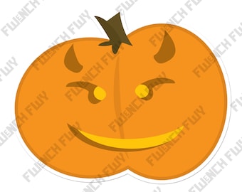 Naklejka dyniowa, zabawne i przytulne jesienne naklejki na Halloween, straszne naklejki | Pumpkin Patch | Naklejka jesienna | naklejka na laptopa | naklejki jesienne