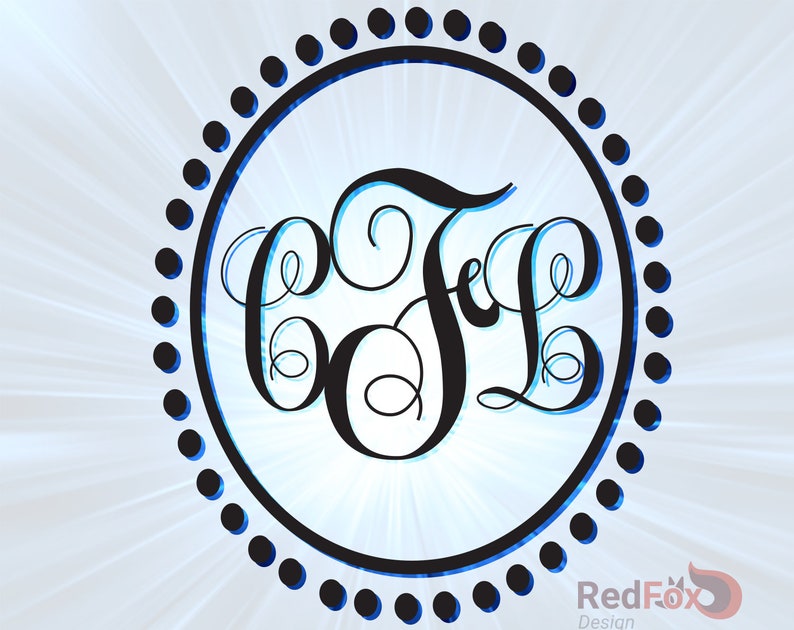 Arrows and Circles Monogram svg Frame Set 01 Arrow Circle SVG Cut File, DXF, Png, Eps, Pdf, Ai, Cricut, Silhouette Studio image 5