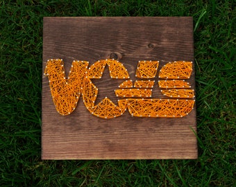 Tennessee Volunteers String Art, Tennessee Vols, Football Decor, UT Decor, UT String Art, Tennessee Wall Art