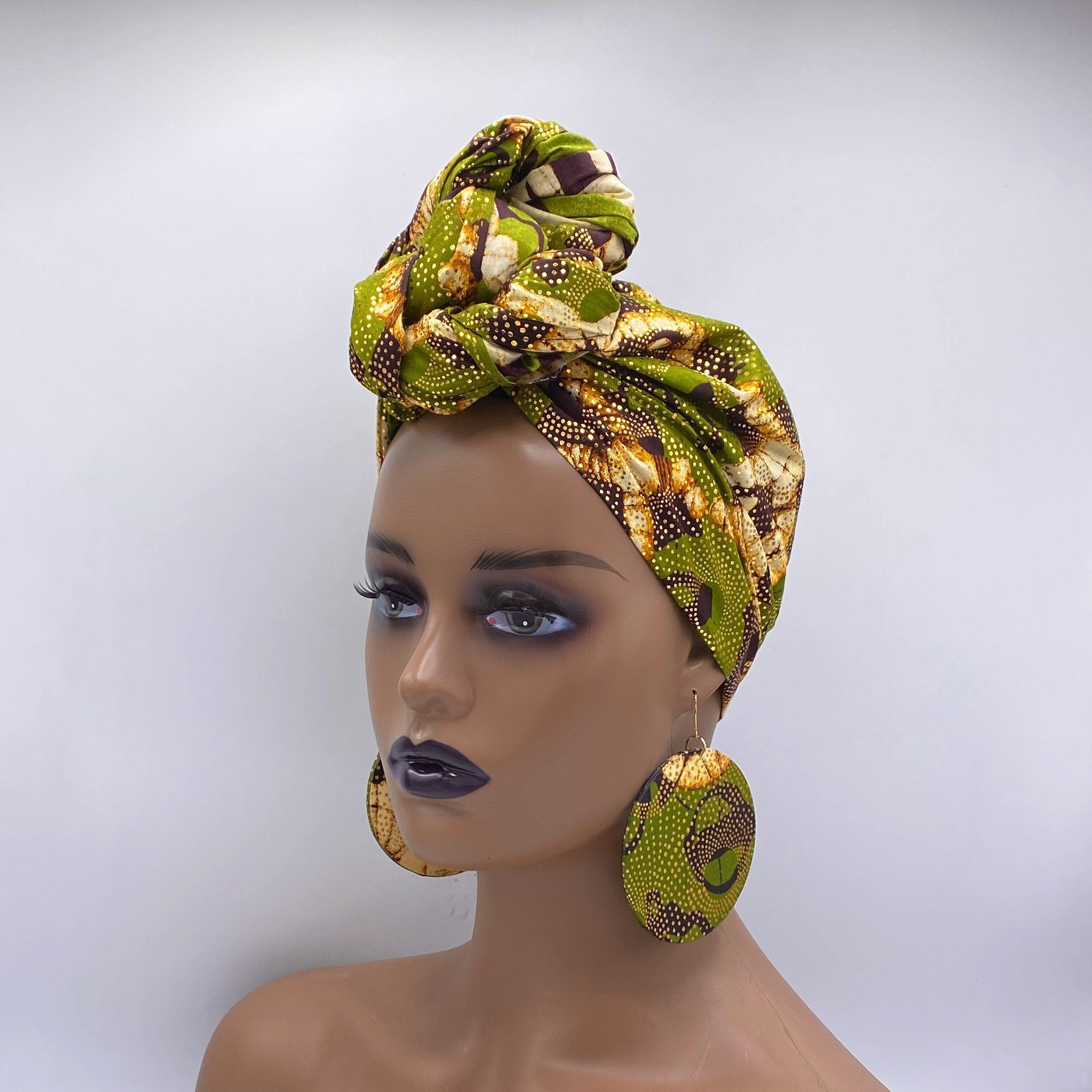 Olive Green Head Wrap