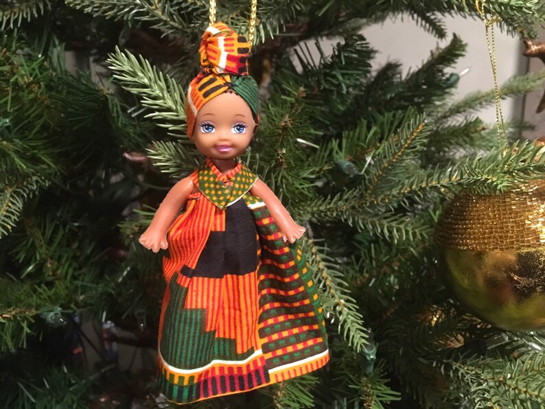 African Christmas Doll Ornaments African Ornaments Tree Etsy