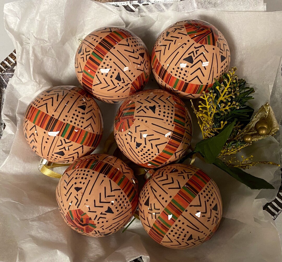 Mud Print Ornaments African Ornaments African Decor African American