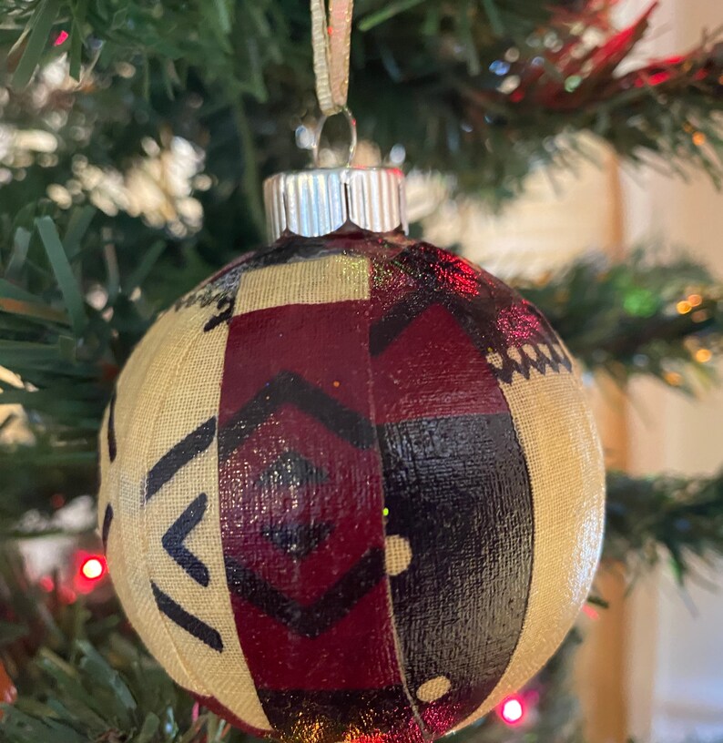 Tribal Print Ornaments African Ornaments African Decor - Etsy