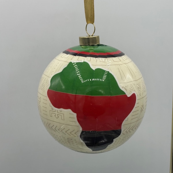 African Map Ornaments - African Ornaments - African Decor - African American Christmas Ornaments - Handmade Ornaments - Nubian Grace