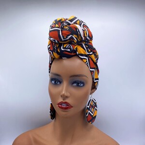 Mud Cloth Print Head Wrap African Turban African Head Wraps for Women ...