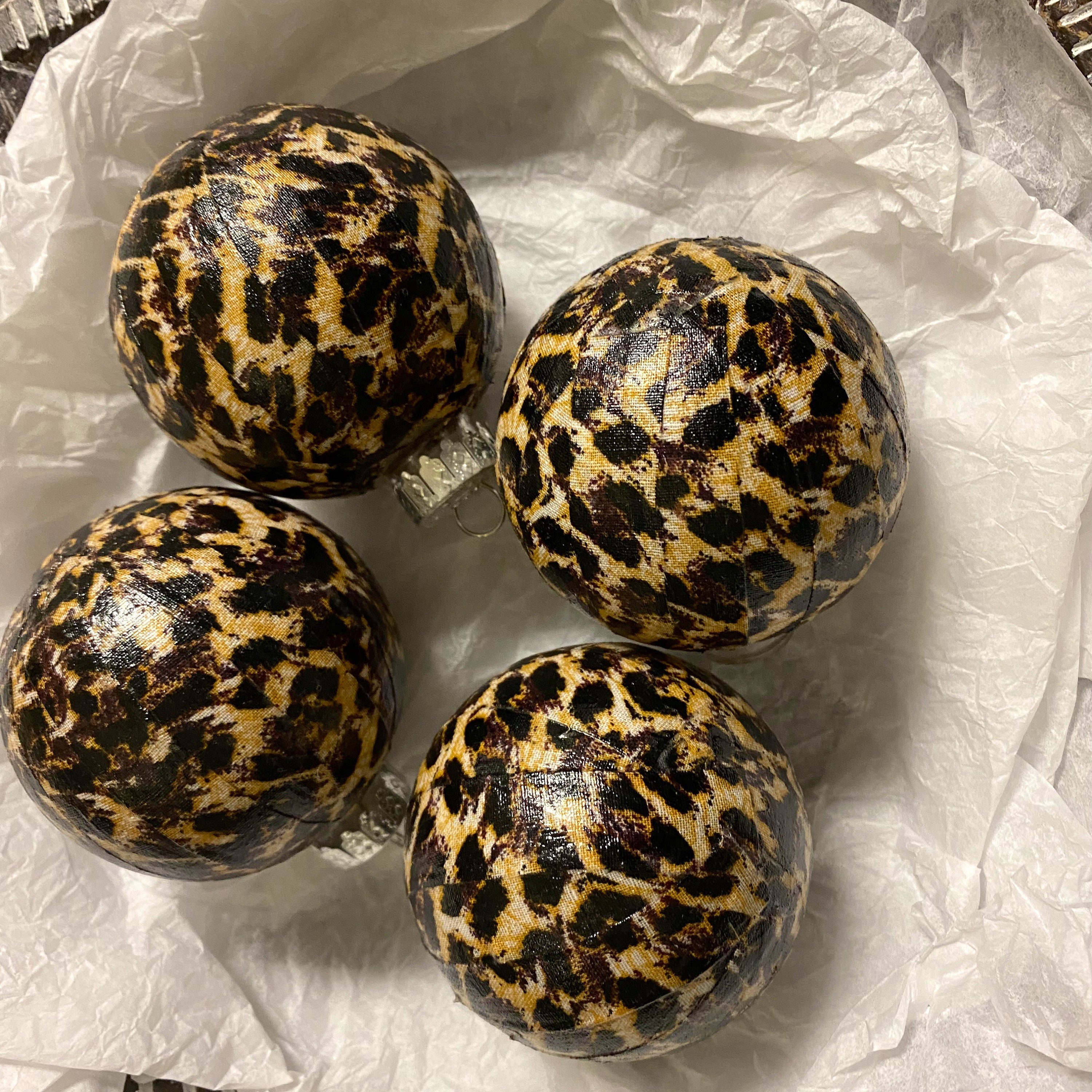 Animal Print Ornaments