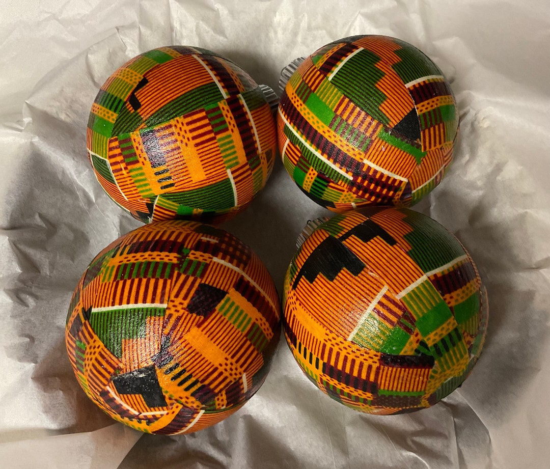 Large Kente Ornaments African Ornaments African Decor Kente Ornament