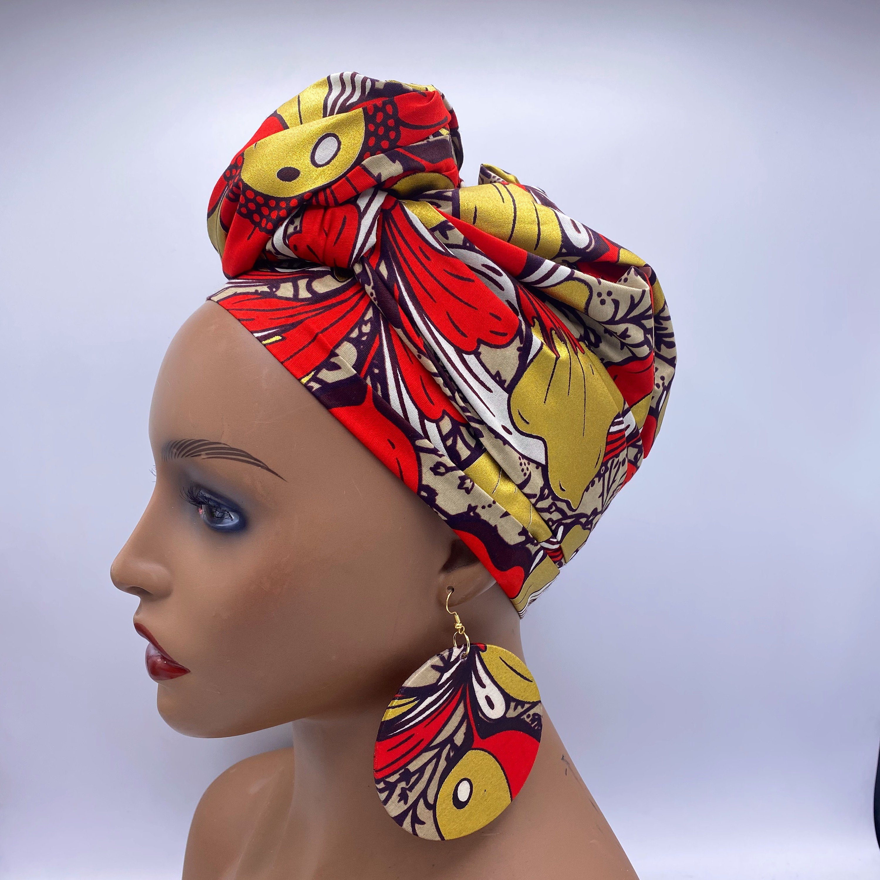 Red african sale head wrap