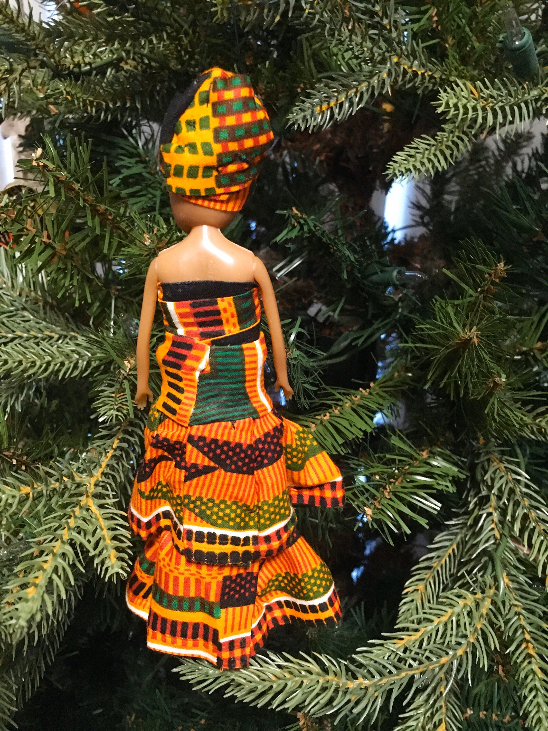 African Christmas Doll Ornaments
