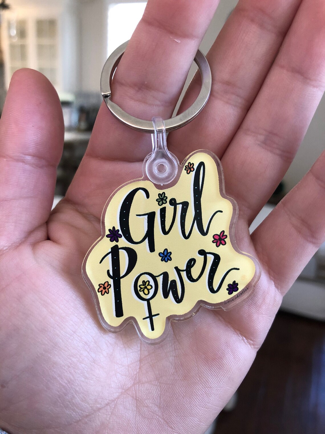 Girl Power Keychain Keychains Grl Pwr Cute Keychains Etsy