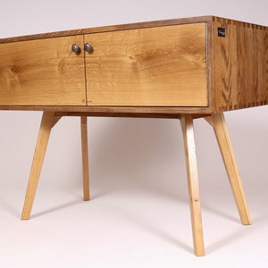Sideboard &quot;Konrad&quot; made of solid oak wood in mid-century style