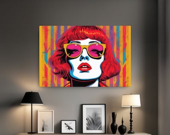 Pop Culture wall art - 24x36 inch - Canvas print - Subliminal Propaganda