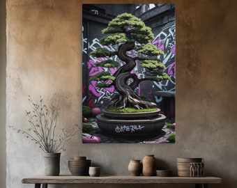 Bonsai art - Bonsai picture - wall art - canvas wall art