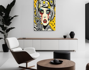 Pop Art Canvas Print - 24x36 inch