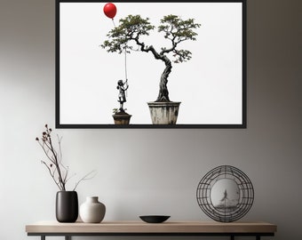 Banksy inspired canvas print 24x36 inches - Subliminal Propaganda