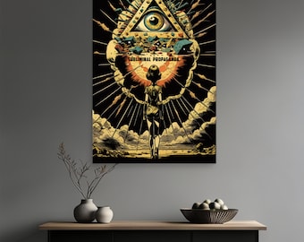 Poster - 24X36 inch - Subliminal Propaganda - Limited edition