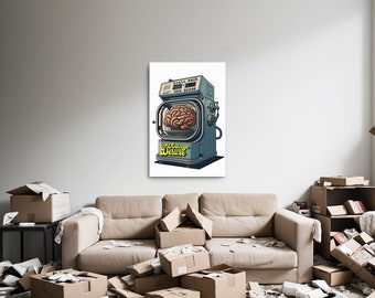 Vintage Deluxe - Canvas Print - Brain Wash - 24x36 inch