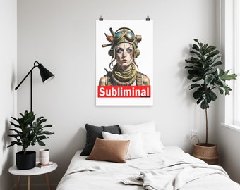 Poster - Subliminal Propaganda - 24x36 inch - Apocalyptic girl