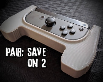 PAIR of NES MAX-Style Joy-Con Controller Grip for the Nintendo Switch - Joycon